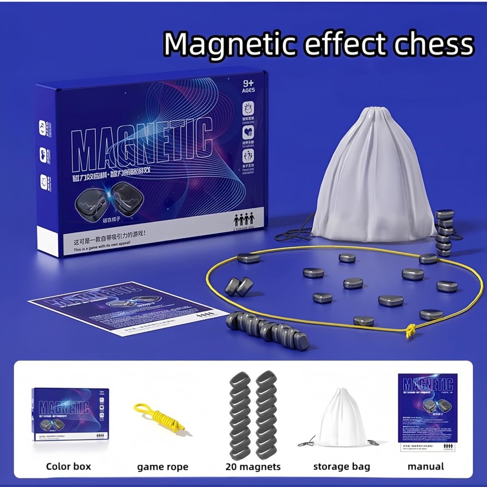 🧲♟️Magnetic Chess Strategy Game | Brain-Boosting Family Fun 🧠👨‍👩‍👧‍👦